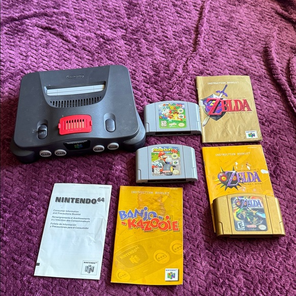 VTG Nintendo 64 Console with 3 games UNTESTED OR CONTROLLERS 2 power packs - Picture 1 of 12